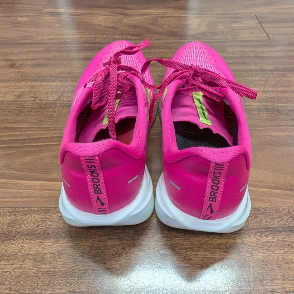 Brooks Women's Pink and Green Athletic Shoes - Picture 3 of 12